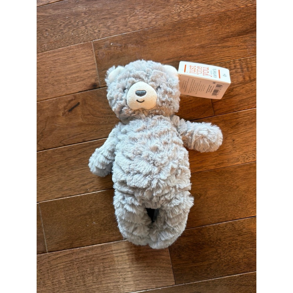 NWT Carters Just One You Gray Bear Target Stuffed Baby Lovey Plush Toy